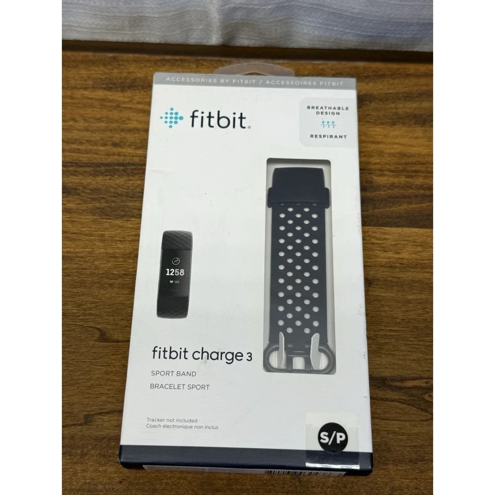 Fitbit Charge 3 Sport Band Size S/P Breathable Black Accessory
